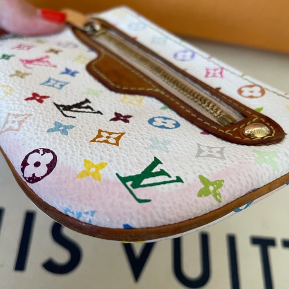 Louis Vuitton Multicolor Pochette Plate Rare Auth - Picture 13 of 16